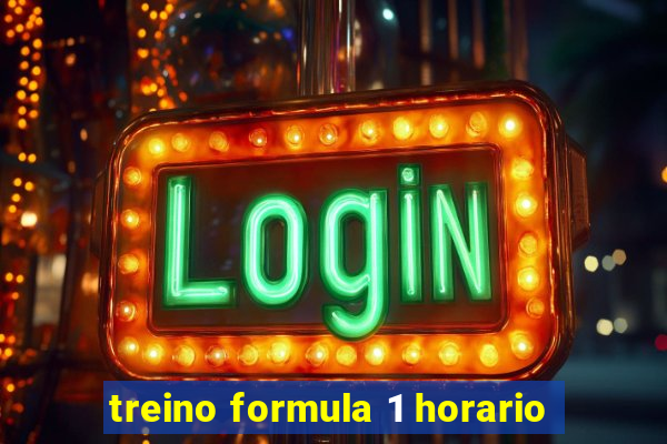 treino formula 1 horario